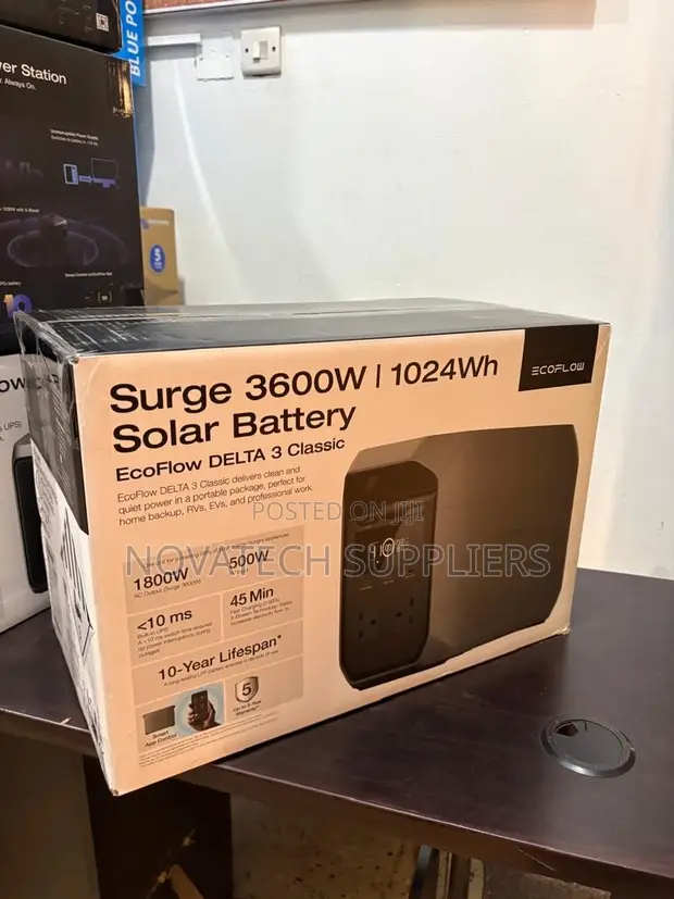 EcoFlow DELTA 3 Max 2400W Portable Power Station - 5 Year Warranty - 1
