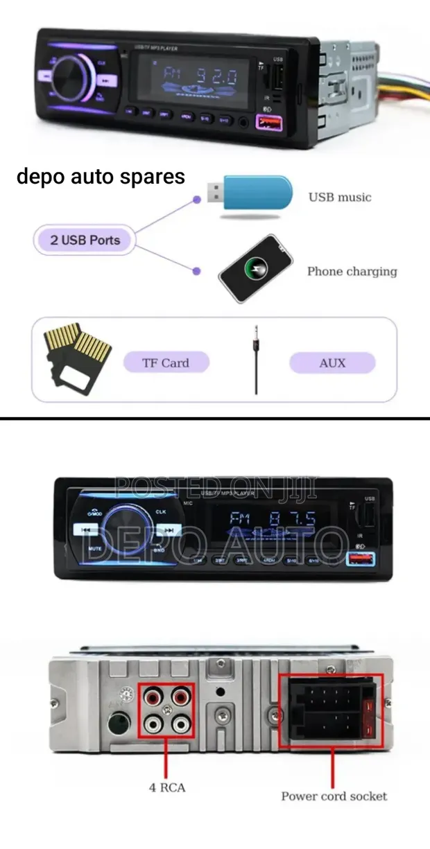 Universal Car Radio with Flash & Memory - 1