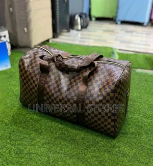 Original Leather Travel Bag with Double Straps & Water Resistant Gym Bag