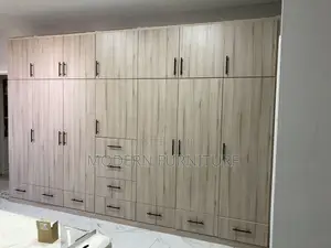 Exotic Master Bedroom Wardrobe - Gray Laminate
