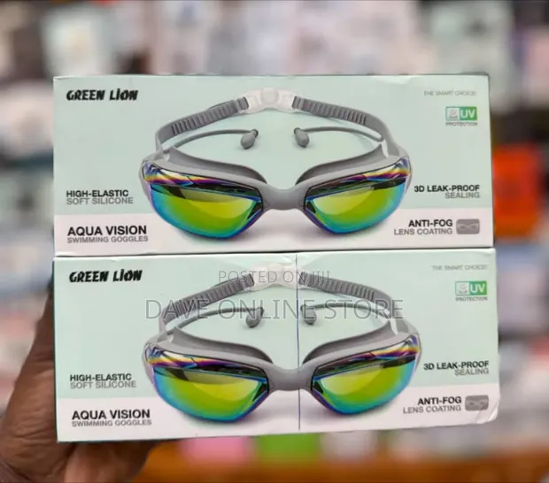 Green Lion AquaVision Pro Waterproof Swimming Goggles - 1