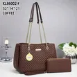 Quilted Handbag and Matching Wallet Set - 2