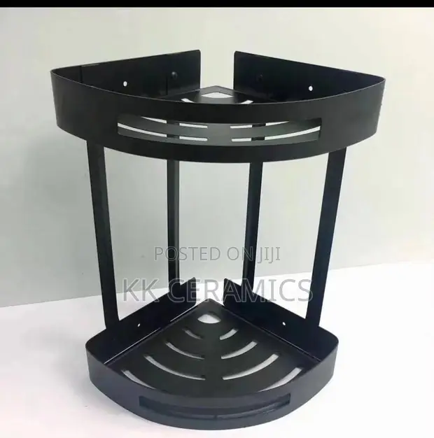 Home Interiors Corner Shelf - Black - 1
