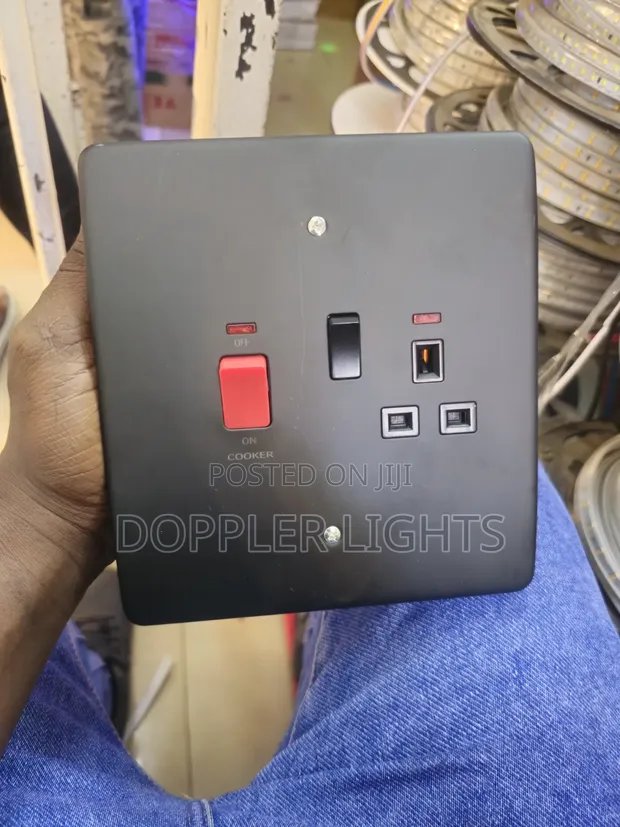 Cooker Control Unit with Switched Socket - 1