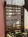 Children's Wooden Bed with Mattress - 1