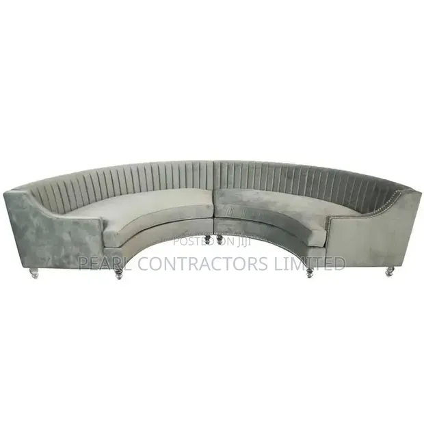 Lorenzo Curved Sofa Set - Any Colour/Material - 1