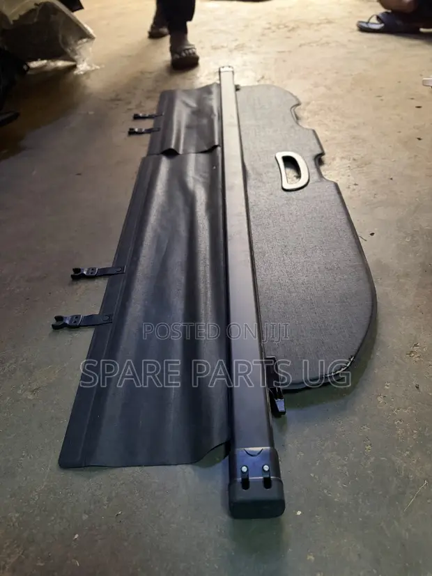 Toyota Land Cruiser Prado 150 2010-2023 Black Retractable Rear Boot Cargo Cover - 1
