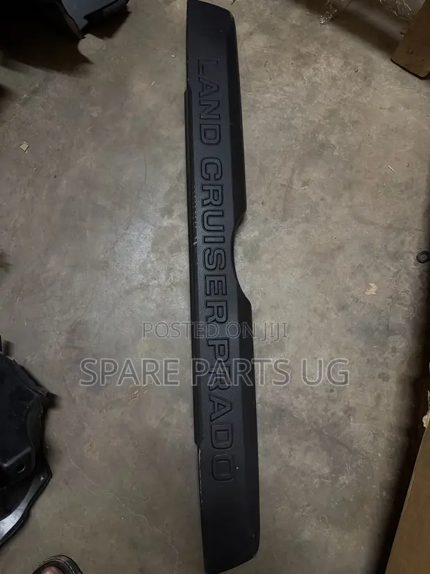 Matte Black Rear License Plate Garnish for Landcruiser Prado 150 - 1
