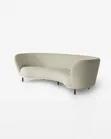 Curvy Sofa Set with Chrome Accents - Customisable - 1