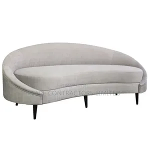 Curvy Sofa Set with Chrome Accents - Customisable