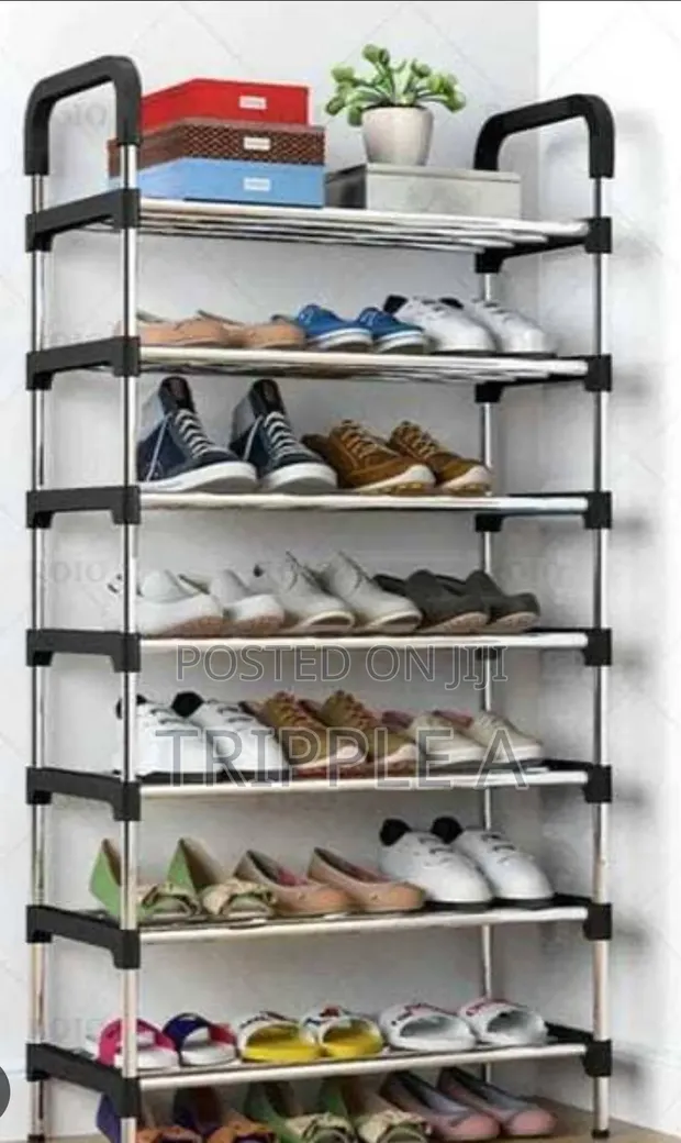 7 Layer Solid Steel Shoe Rack - 1