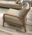 Urban Nest Handcrafted Wood Accent Chair - 2