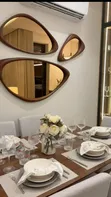 3D Wooden Wall Mirrors - Natural Wood Texture - 2