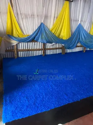 Church Floor Blue Grass Carpet - Per Square Meter