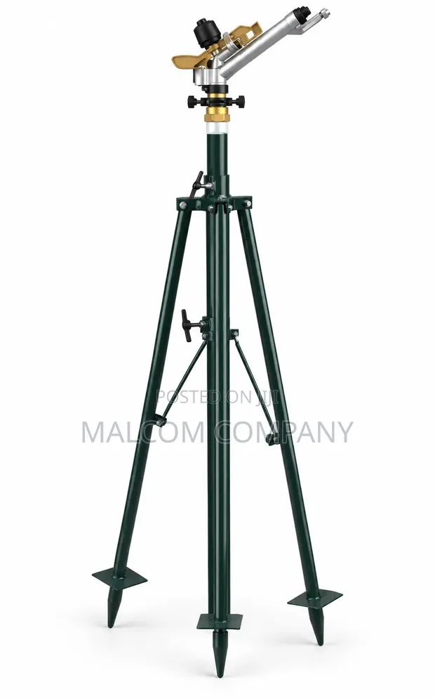40m Heavy-Duty Tripod Sprinkler with Stand - 1