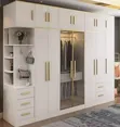 Solid Wood Triple Wardrobe - 1