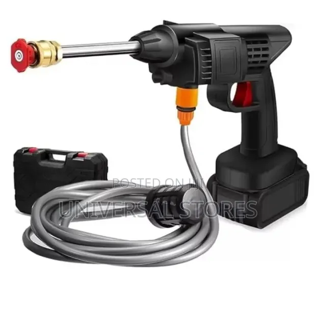 Portable Cordless High-Pressure Car Wash Water Gun (2 Batteries) - 1