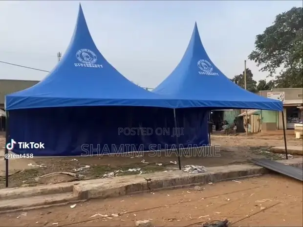 100-Seater Tent - Durable Blue Gazebo - 1