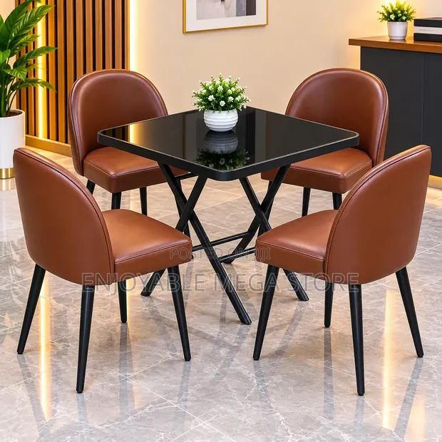 Classic Dining Table and 4 Chairs - 1