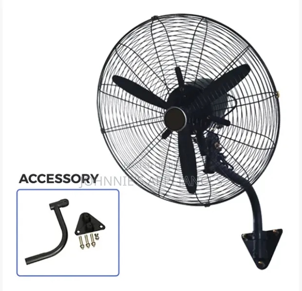 30-inch Wall-Mounted Industrial Electric Fan - 3-Blade - 1