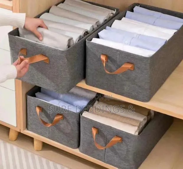 Foldable Wardrobe Organizers - Gray - 1