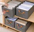 Foldable Wardrobe Organizers - Gray - 1