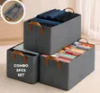 Foldable Wardrobe Organizers - Gray - 2