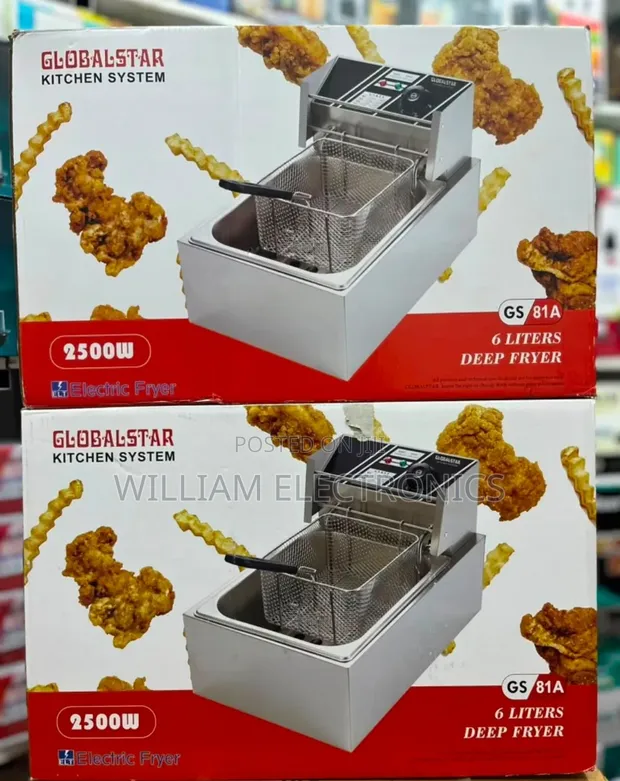 Globalstar 6 Litre Electric Deep Fryer GS-81A - 1