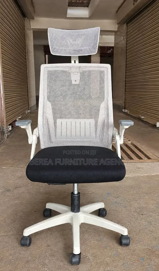 Refurbished Mesh Office Chair with Headrest - 1