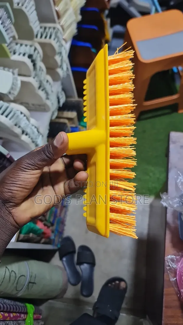 Yellow Scrubbing Brushes (Set of 2) - 1