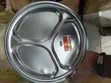 Stainless Steel Partitioned Dinner Plates - 12 pcs - 3