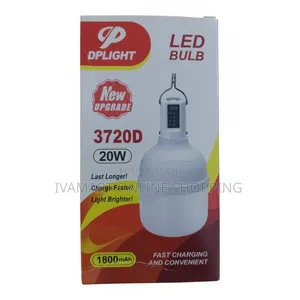 DPLIGHT Rechargeable LED Bulb - 20W, USB Charging