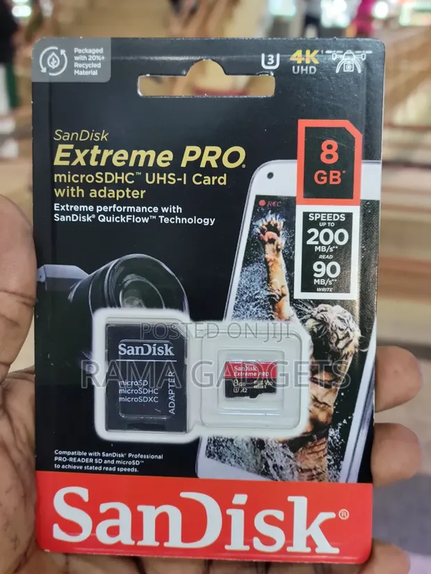 SanDisk Extreme PRO 8GB microSDHC UHS-I - 1