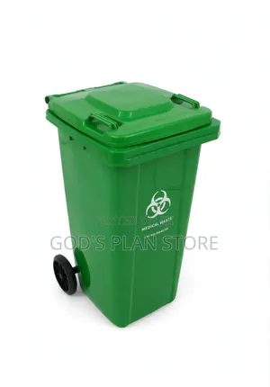 120 Litre Plastic Dust Bin - Green