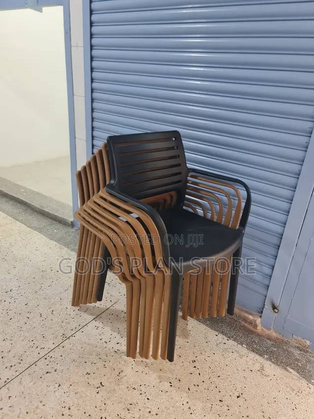 Brand New Plastic Dining Chairs (Set of 4) - 1
