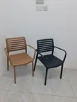 Brand New Plastic Outdoor Garden Chairs (Set of 4) - 1