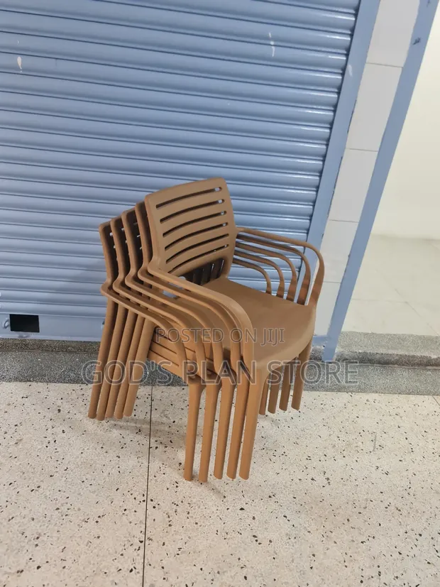 Durable Plastic Dining Chairs (Set of 4) - 1