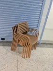 Durable Plastic Dining Chairs (Set of 4) - 1
