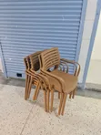 Paris Outdoor Dining Plastic Chairs - 2