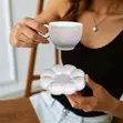 Cute Sunflower Coffee Mug with Saucer Set - 3