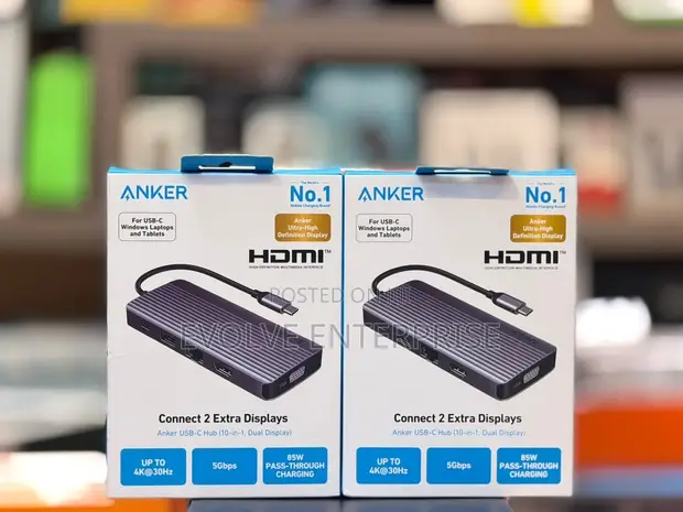 Anker 10-in-1 USB-C Hub, Dual Display - 1