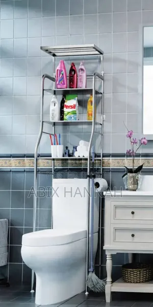 Stainless Steel Toilet Rack with Tissue Holder