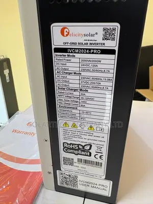 Felicitysolar IVCM2024-PRO 2kW 24V Off-Grid Solar Inverter