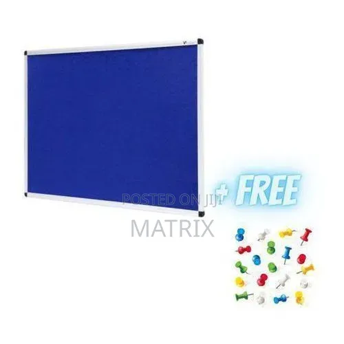 Notice Board 60x90cm - Blue - 1