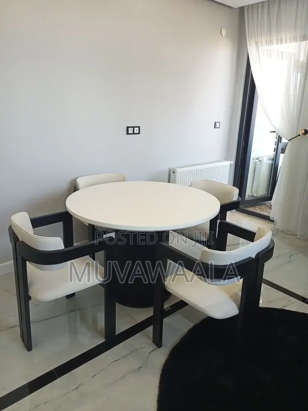 Modern Wood Dining Set - 1