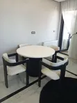 Modern Wood Dining Set - 2