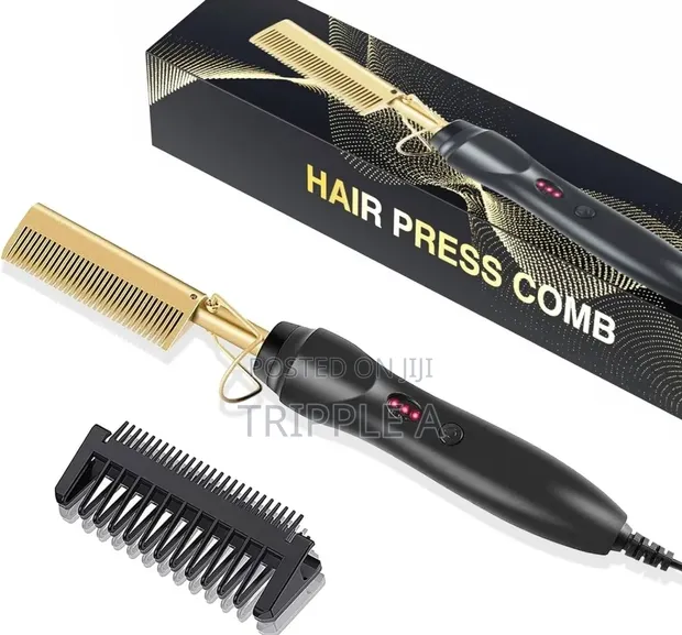 Adjustable Temperature Hot Press Hair Comb - 1