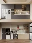 Custom Whole House Furniture - Office Filing Cabinet & Kitchen Cabinet - 2