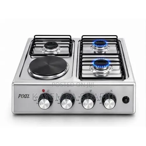 Pixel 3 Gas + 1 Electric Table Top Hybrid Cooker (50x50cm) - 1