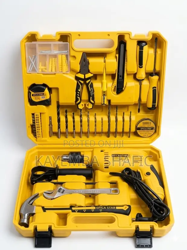 Epica Star 56-Piece Impact Drill & Tool Kit - 1